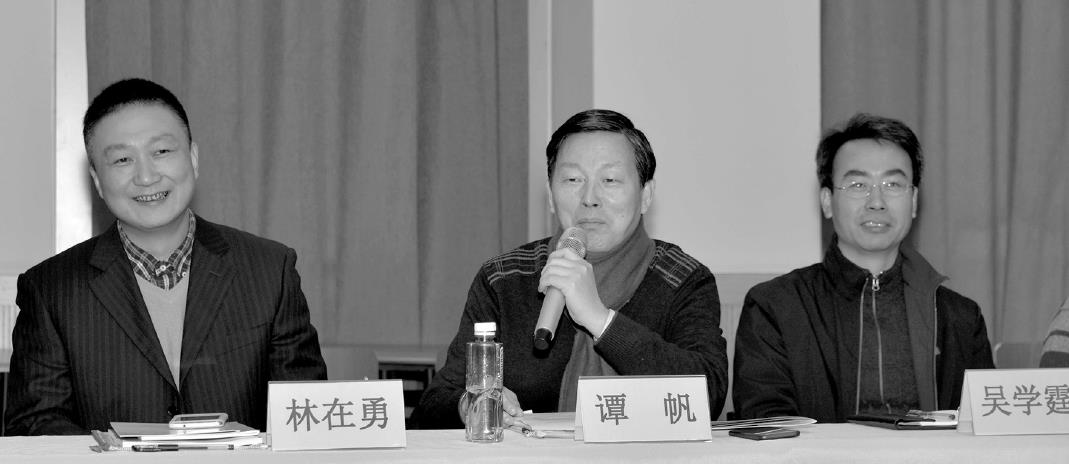 华东师大中文系教授谭帆在研讨会上点评 英国正版365官方网站研究生部供图.jpg
